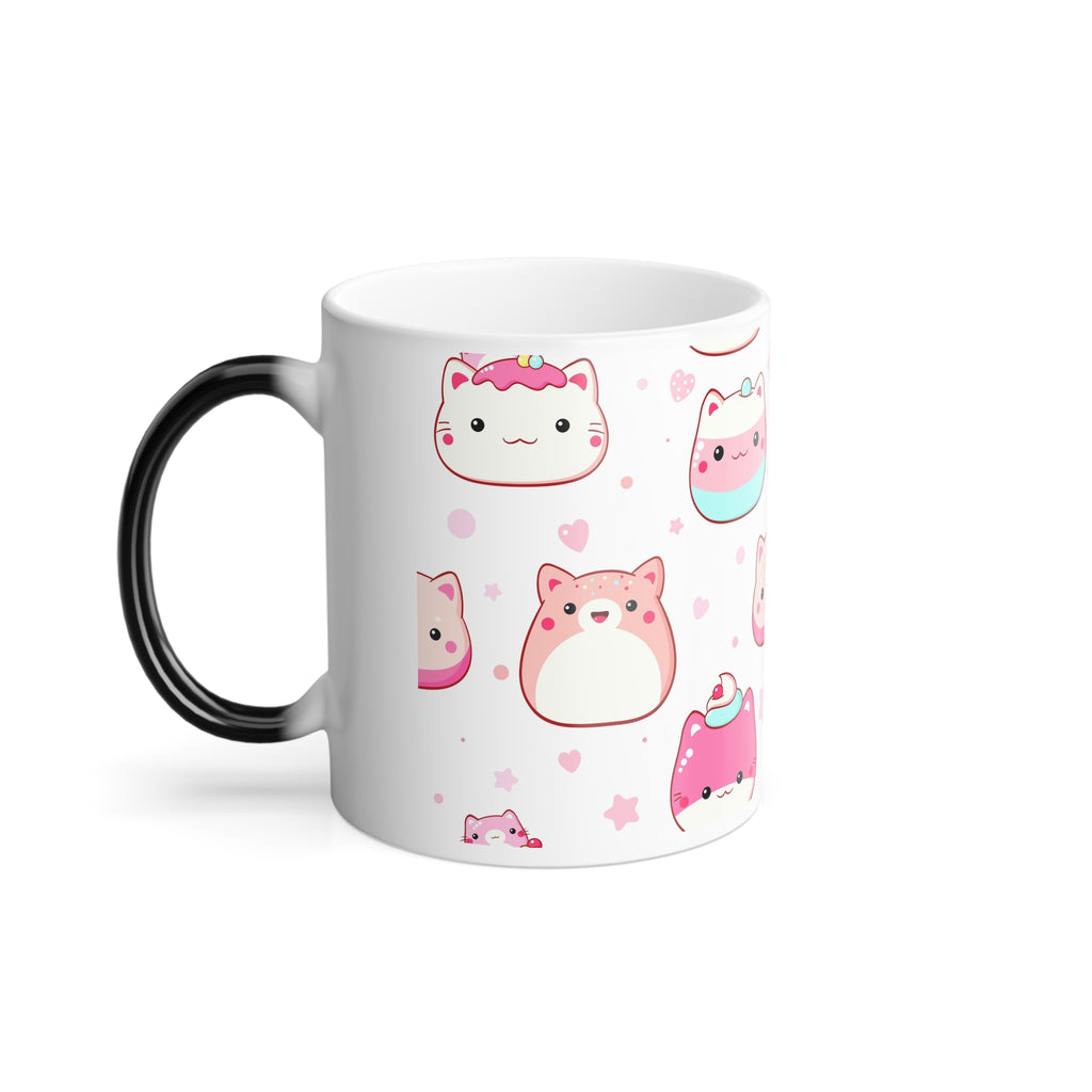 Cute Kawaii Cat Color-Changing Mug