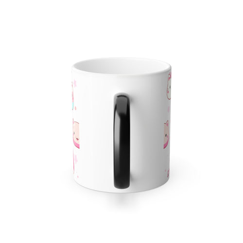 Cute Kawaii Cat Color-Changing Mug