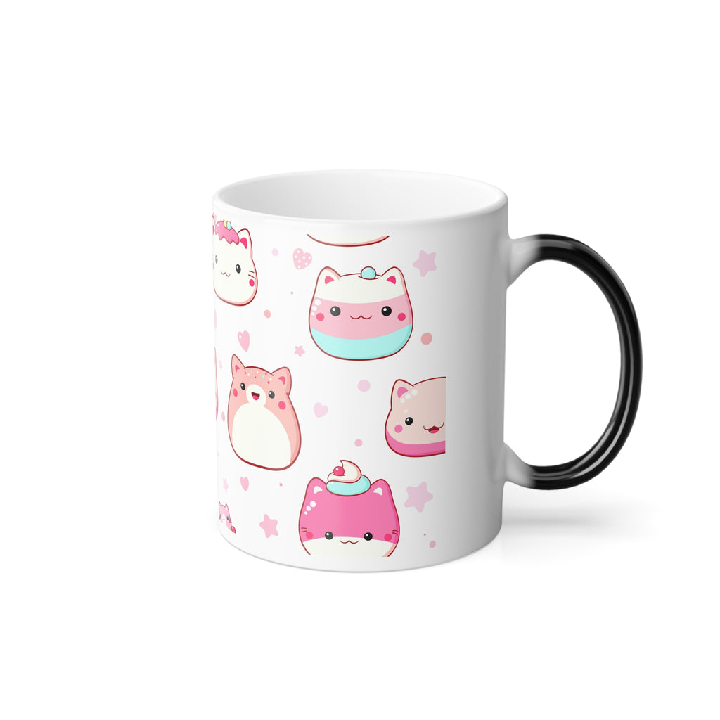 Cute Kawaii Cat Color-Changing Mug